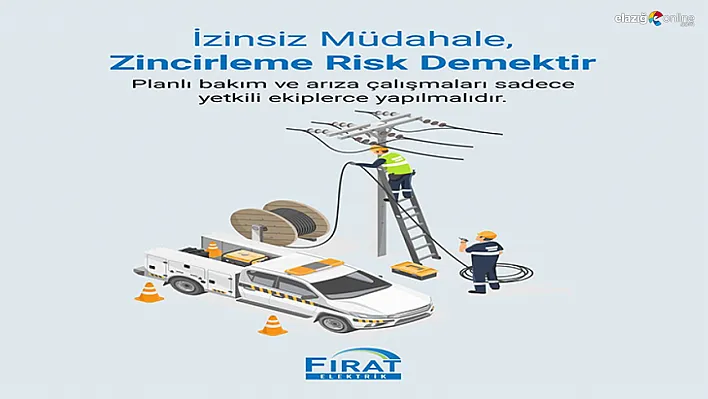 Fırat EDAŞ'tan Elazığ'da Enerji Güvenliği İçin Kritik Uyarı: İzinsiz Müdahaleye Dikkat!