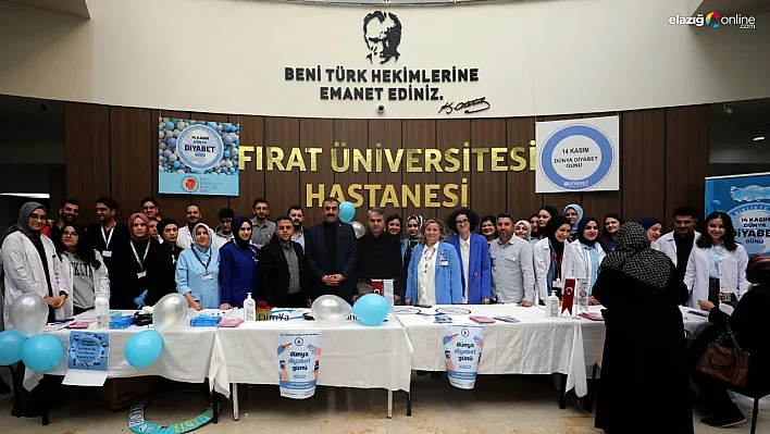 Fırat Üniversitesi, 14 Kasım Dünya Diyabet Günü'nde Farkındalık Etkinlikleri Düzenledi