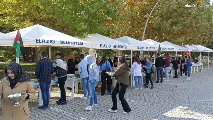 Filistin'e bir destek de Fırat Üniversitesi Kadın Kollarından