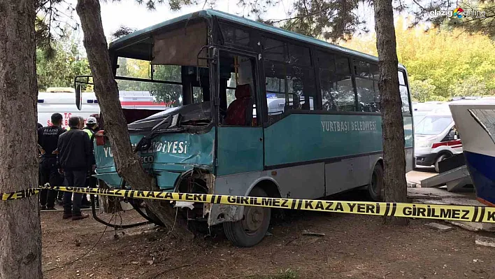 Freni patlayan midibüs dehşet saçtı!
