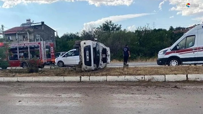 Elazığ-Bingöl karayolu Yarımca mevkiinde kaza!