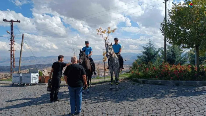 Elazığ'da atlı jandarma timi sahada! Harput'un güvenliği artık onlara emanet