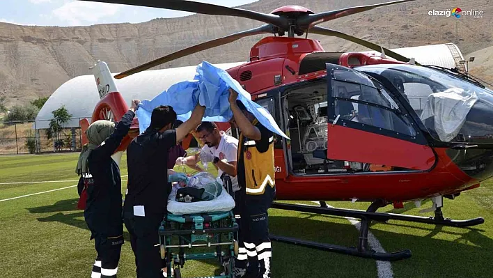 Hava ambulansı yeni doğan bebek için havalandı