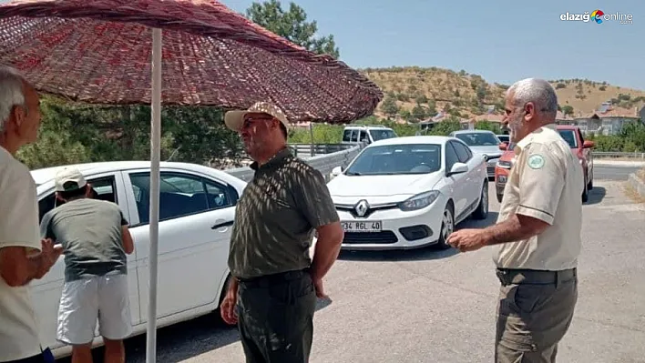 Hazar Gölü Tabiat Parkı'nda denetim ve saha kontrolü