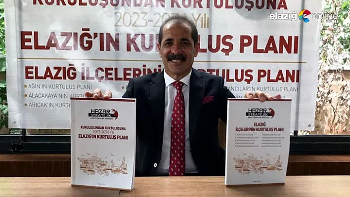 HAZARSAM Başkanı Prof. Dr. Çoban'dan 'Elazığ'ın Turizm Planı'