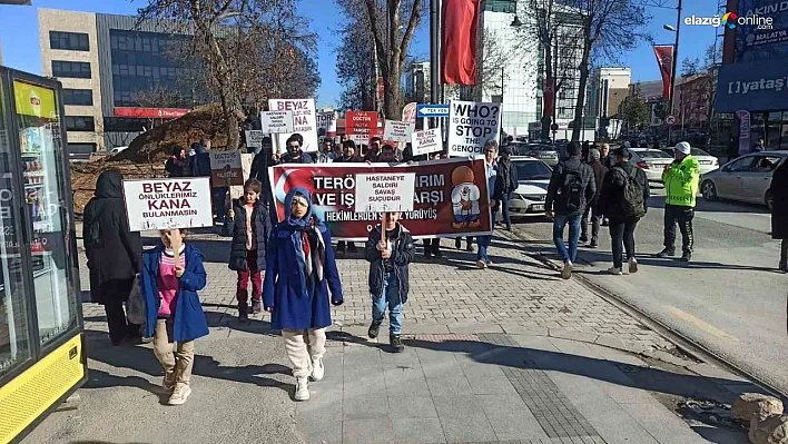 Hekimler ve sağlık çalışanlarından İsrail zulmüne karşı eylem