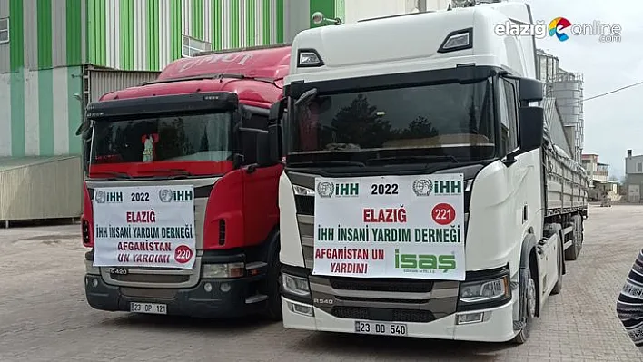 İHH Elazığ Şubesi'nden Afganistan'a yardım