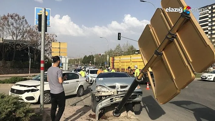 Misland Kavşağı'nda Trafik Kazası