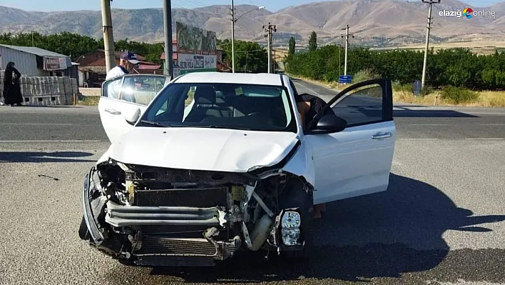 İki otomobil çarpıştı: 1 yaralı