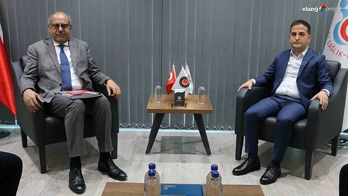 ILO Türkiye Ofisi Direktörü Hassan, HAK-İŞ Diyarbakır İl Başkanı Aküzüm ile görüştü