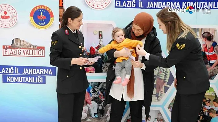 Elazığ Jandarmasından kadınlara sürpriz