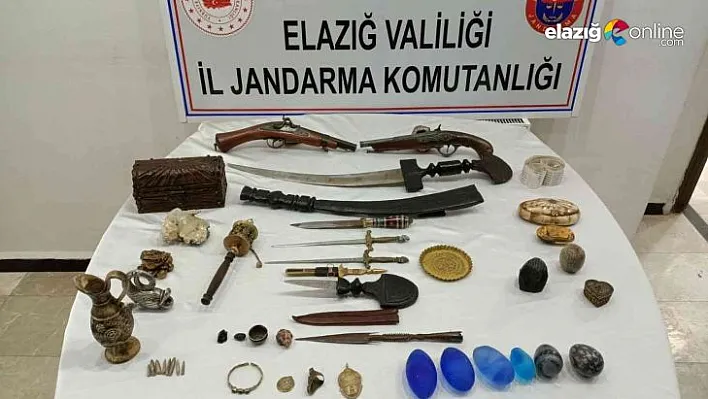 Elazığ jandarmasından tarihi eser operasyonu