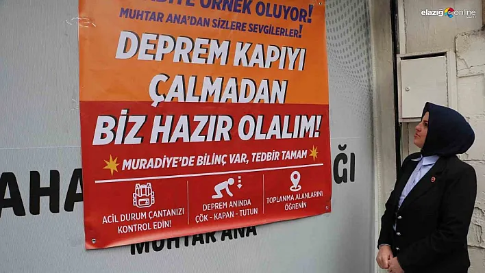 Kadın muhtardan anlamlı çalışma