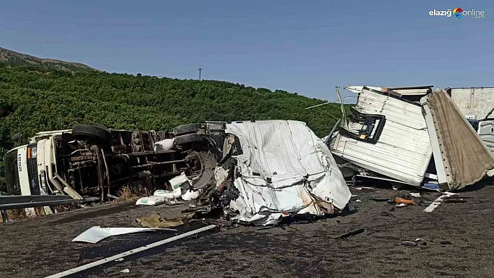 Elazığ-Bingöl karayolu Yolçatı mevkiinde kaza!