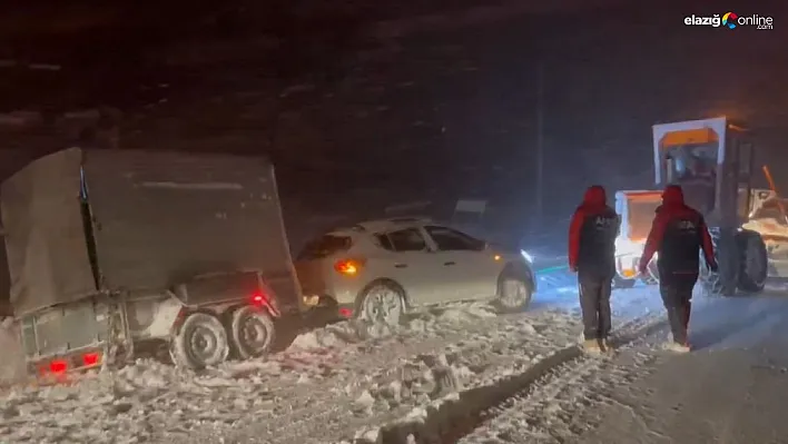 Kar ve tipi nedeniyle mahsur kalan vatandaşı ekipler kurtardı