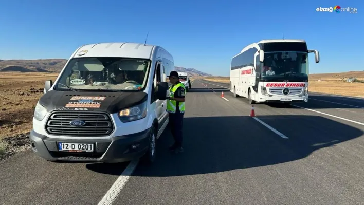 Karlıova'da okul servisleri denetlendi