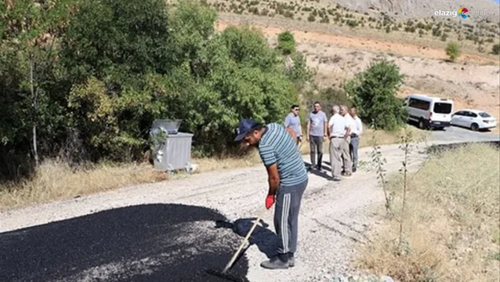 Keban'da köy yolları kalitesi artıyor!