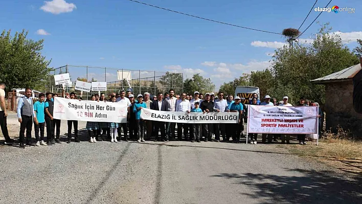 Dünya Yürüyüş Günü Etkinliği Kovancılar'da Renkli Görüntülere Sahne Oldu!