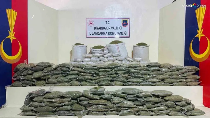 Lice'de 285 kilo esrar ele geçirildi