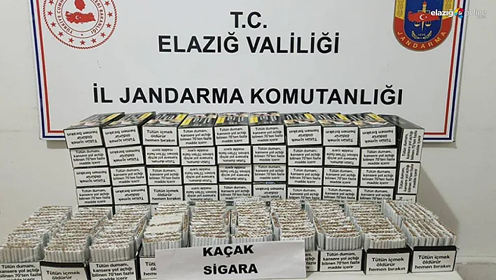 Maden ve Gezin'de kaçak tütün operasyonu!