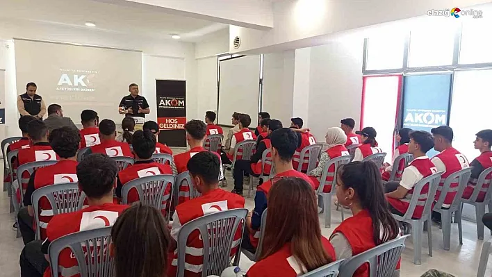 Malatya Büyükşehir Belediyesi'nden genç gönüllülere afet ve yangın eğitimi