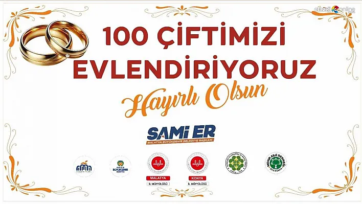Malatya'da 100 çiftin nikahı Diyanet İşleri Başkanı ile kıyılacak