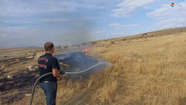 Malatya'da 2 bin 500 dekar alanda etkili olan anız yangını söndürüldü