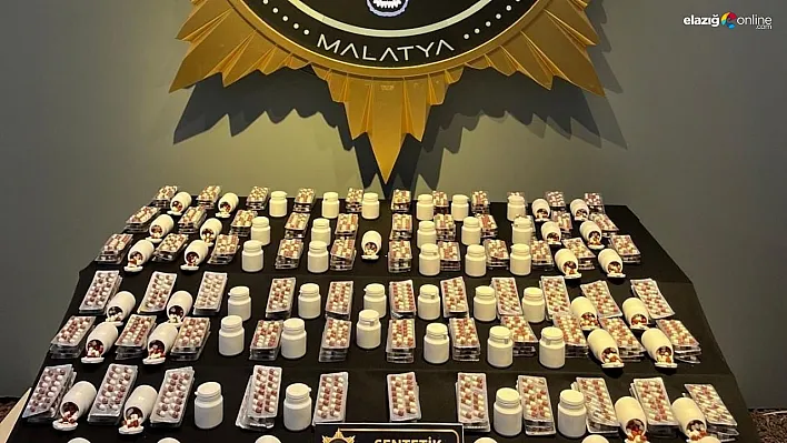 Malatya'da 7 bin 881 adet uyuşturucu hap ele geçirildi, 2 kişi tutuklandı