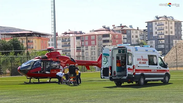 Malatya'da ambulans helikopter 80 yaşındaki hasta için havalandı
