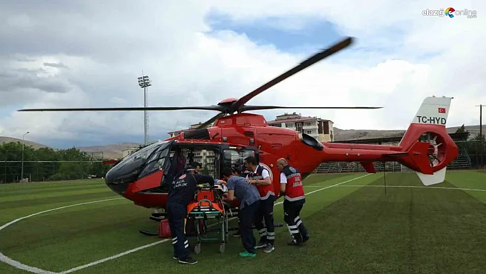 Malatya'da ambulans helikopter 72 yaşındaki hasta için havalandı
