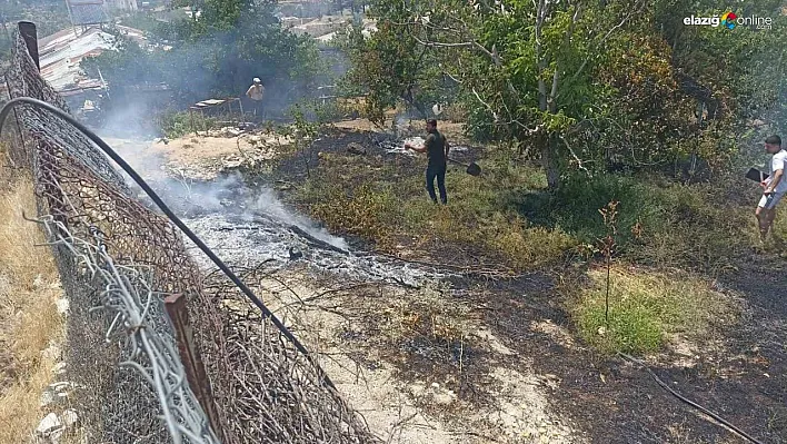 Malatya'da bahçe yangını