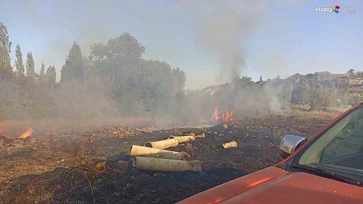 Malatya'da bahçe yangını