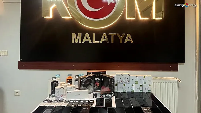 Malatya'da çok sayıda kaçak cep telefonu ele geçirildi