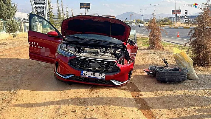Malatya'da iki otomobil çarpıştı: 2 yaralı