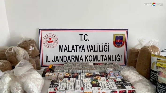 Malatya'da jandarmadan kaçak tütün operasyonu