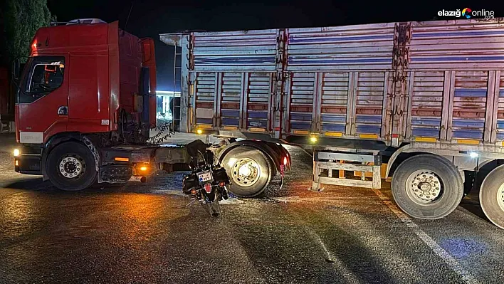 Malatya'da kamyon ile motosiklet çarpıştı: 1 yaralı