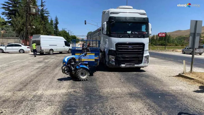 Malatya'da kamyon ile pat pat motoru çarpıştı:1 yaralı