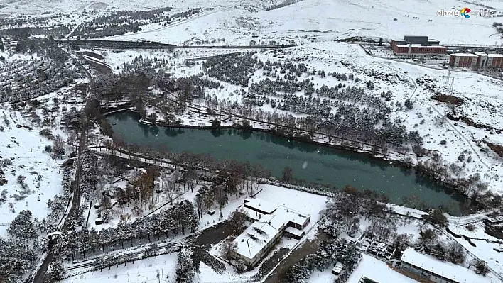 Malatya'da kar yağışı sonrası kış manzaraları