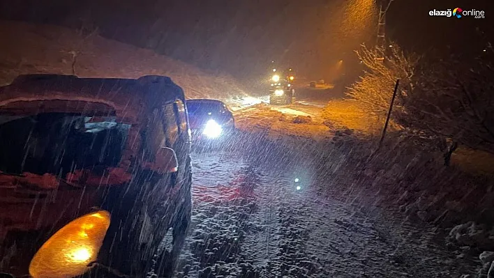 Malatya'da kar yağışı ulaşımı olumsuz etkiledi
