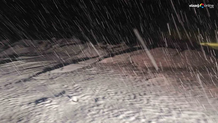 Malatya'da kırsal bölgeler kar altında