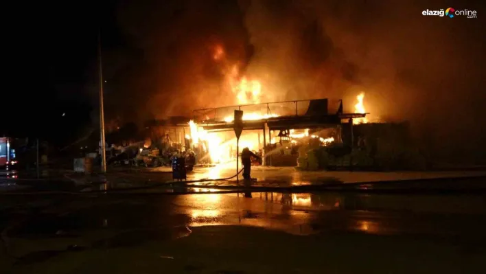 Malatya'da konteyner çarşıda yangın