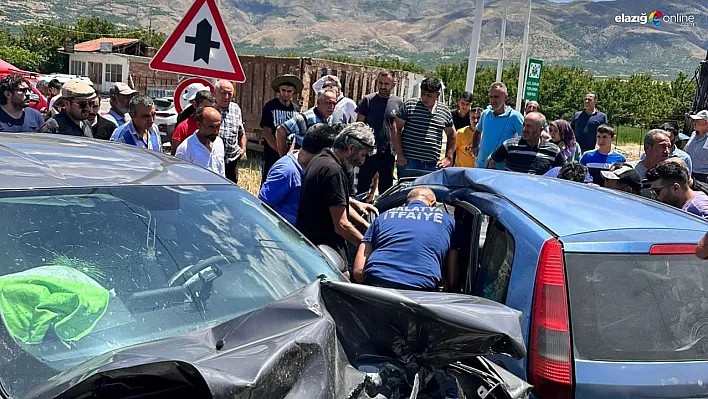 Malatya'da otomobiller çarpıştı: 3 yaralı