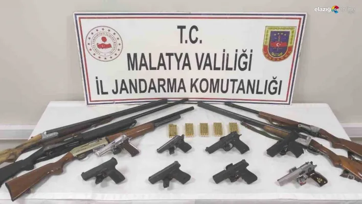 Malatya'da ruhsatsız silah ticareti operasyonu: 6 şüpheli gözaltında