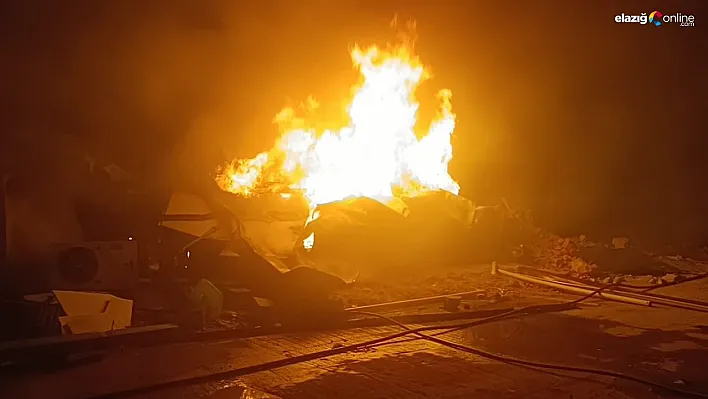Malatya'da şantiyede yangın