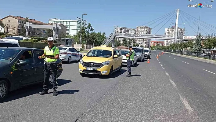 Malatya'da tatil dönüşü dron destekli trafik denetimi