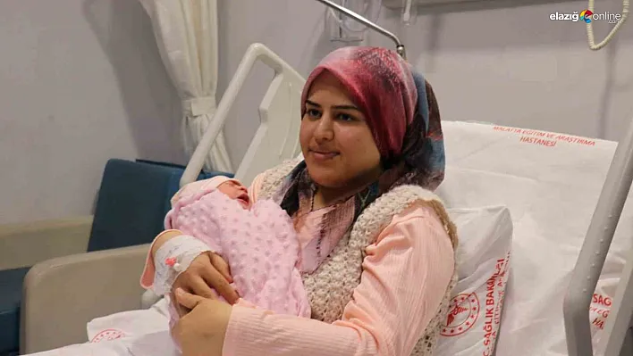 Malatya'da yeni yılın ilk bebeği dünyaya geldi