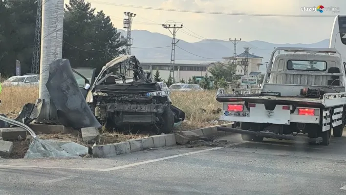 Malatya'da yolcu otobüsü ile otomobil çarpıştı: 1 ölü, 1 yaralı