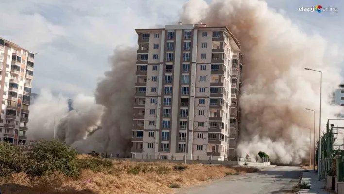 Malatya'da yüksek katlı binaların patlayıcı ile yıkımı sürüyor