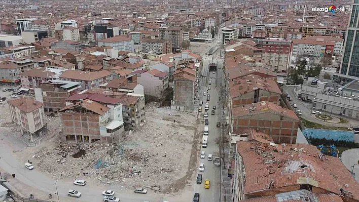 Malatya'daki yıkım havadan görüntülendi