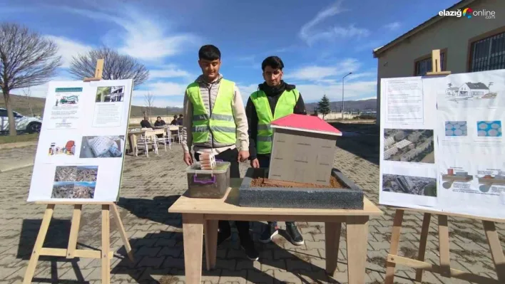 Meslek lisesi öğrencileri, deprem gerçeğine dikkat çekti